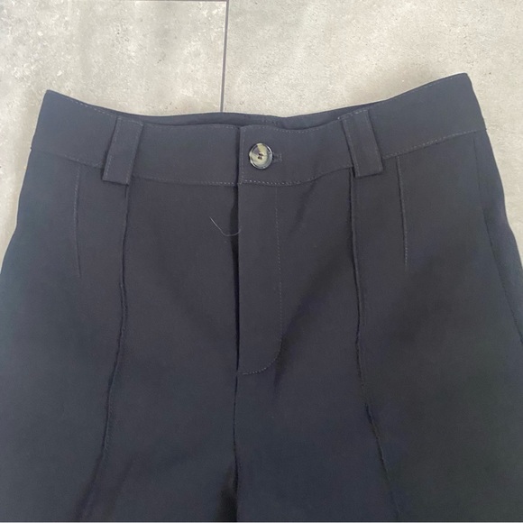 Zara black wide leg dress pants trousers pleated size small - Picture 3 of 4